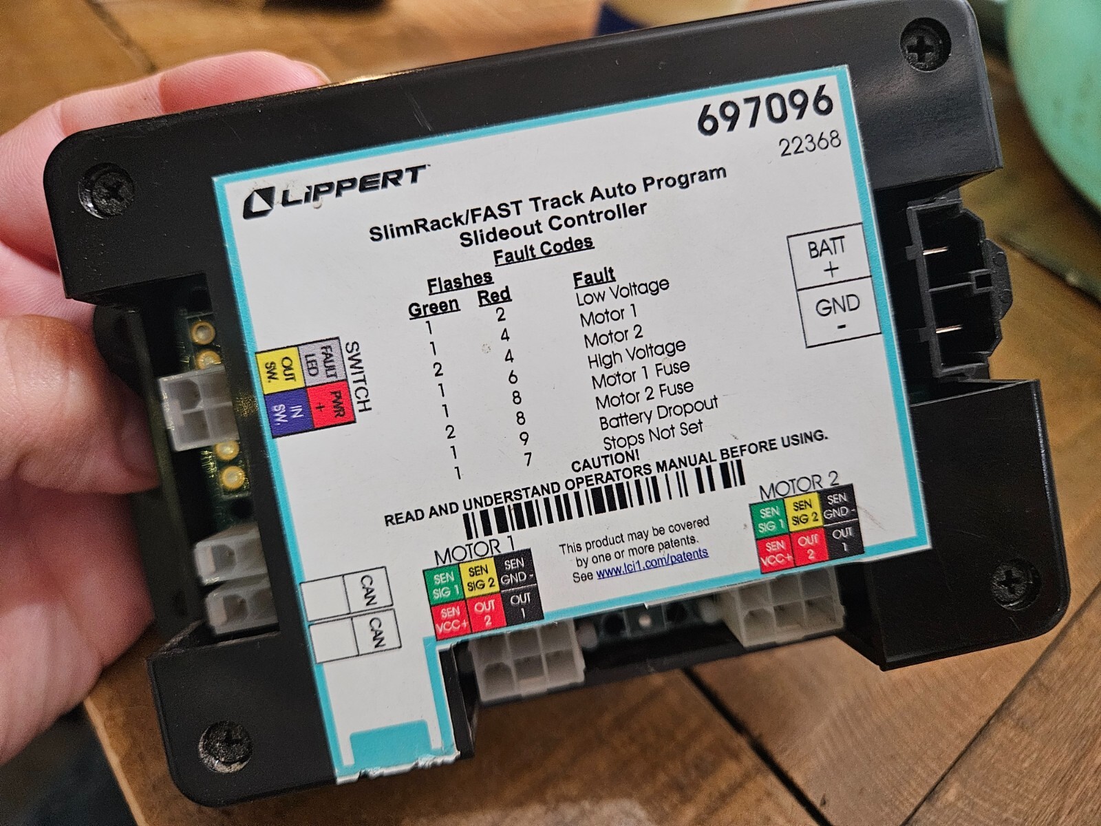 Slin Rack/ Fast Track Slideout Controller