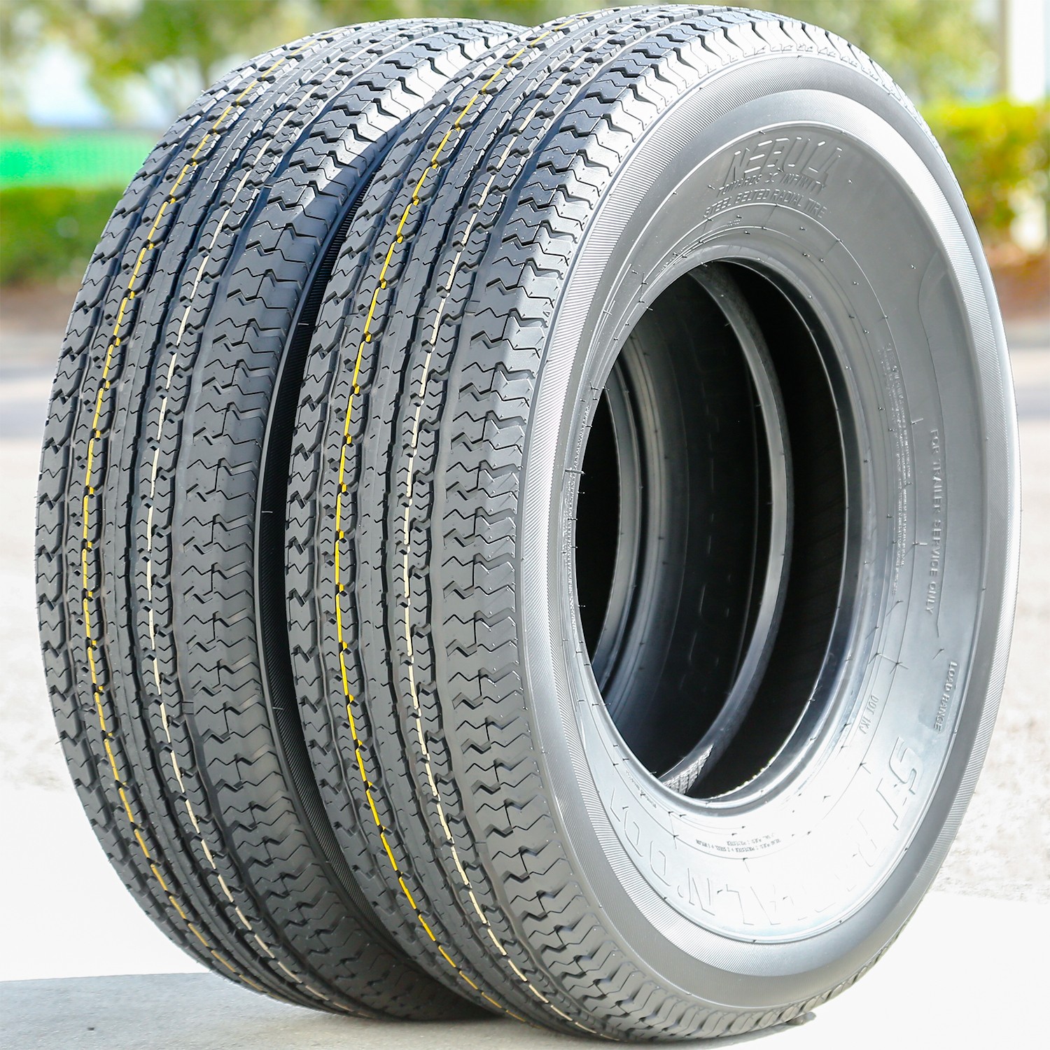 2 Tires ST 225/75R15 Nebula ST Radial N’ 001 Semi-Steel Trailer Load D 8 Ply