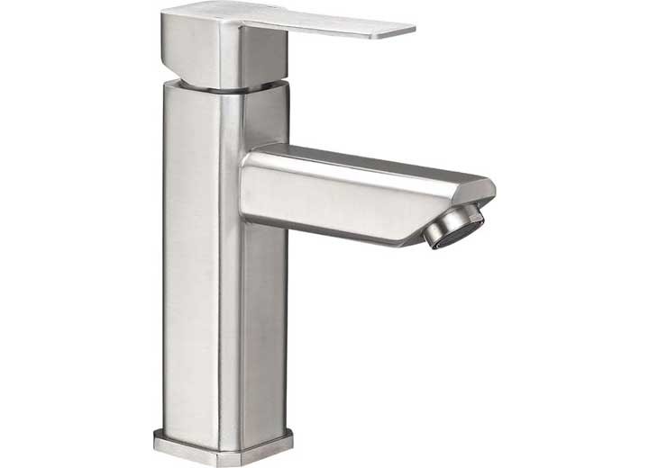 Dura Faucet DF-ML803LQ-SN Modern Angular RV Bathroom Faucet Brushed Satin Nickel