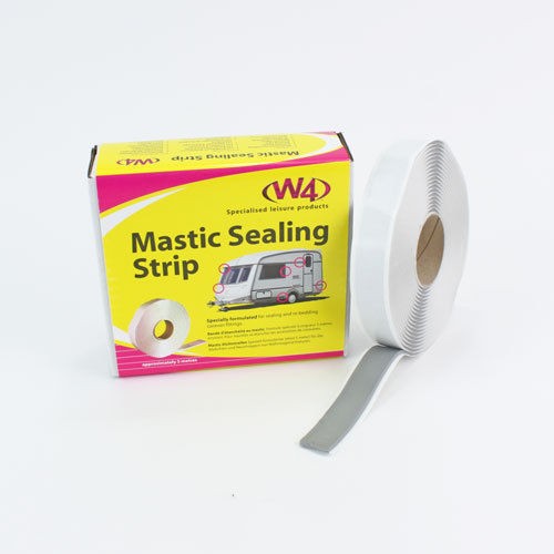 W4 GREY Caravan Motorhome Mastic Sealing Strip 19mm x 5m x 2.5mm Sealant Roll
