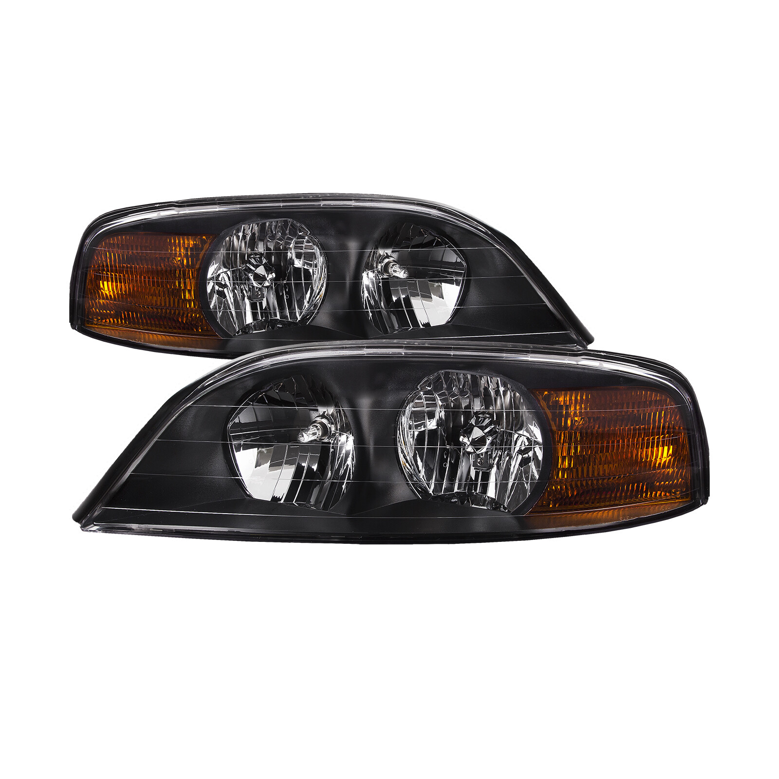 Headlights Set Halogen Pair Fits Holiday Rambler Endeavor 02-07 Motorhome RV