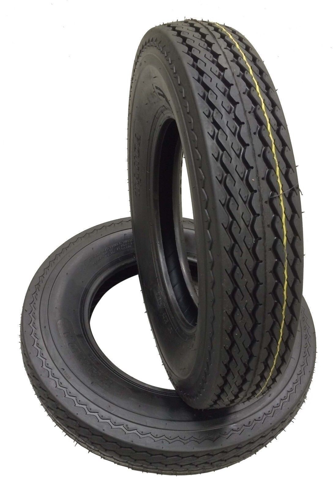 Set 2 4.80-12 Trailer Tires 4.80×12 Highway Boat Motorcycle 6PR Load Range C