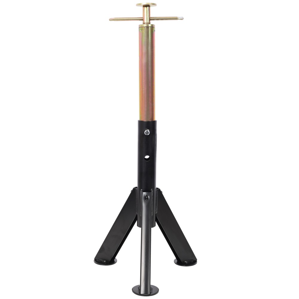 RV Adjustable Jack Stands 2-Pack 16″-30″ 6000lb Black Steel Stabilizer