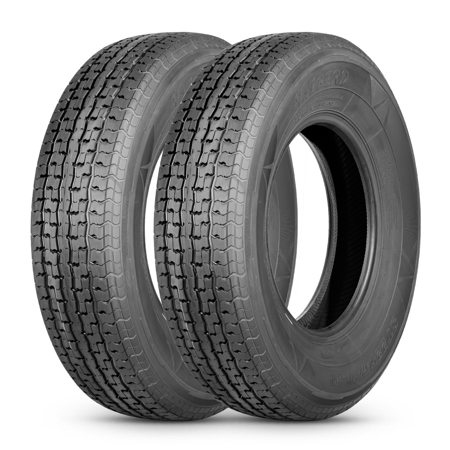 Set Of 2 ST225/75R15 Trailer Tires 10PR 225 75 15 Replacement Tyres Load Range E