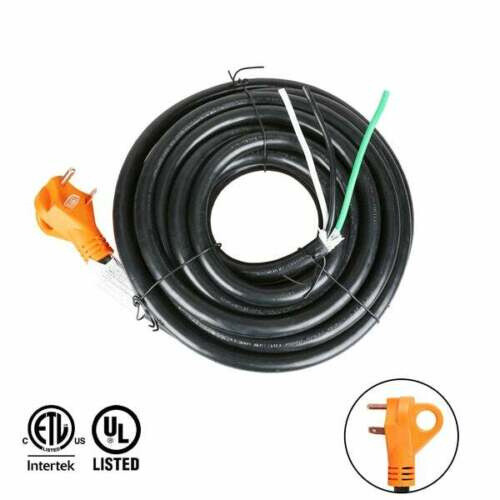 30′ 30′ RV 30 Amp Heavy Duty Replacement Power Extension Cord Male Only (TT-30P)
