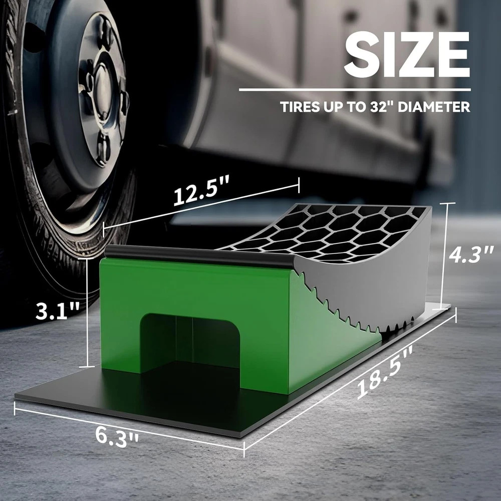 RVMATE Camper Levelers 8-Piece Kit RV Leveling Blocks Wheel Black