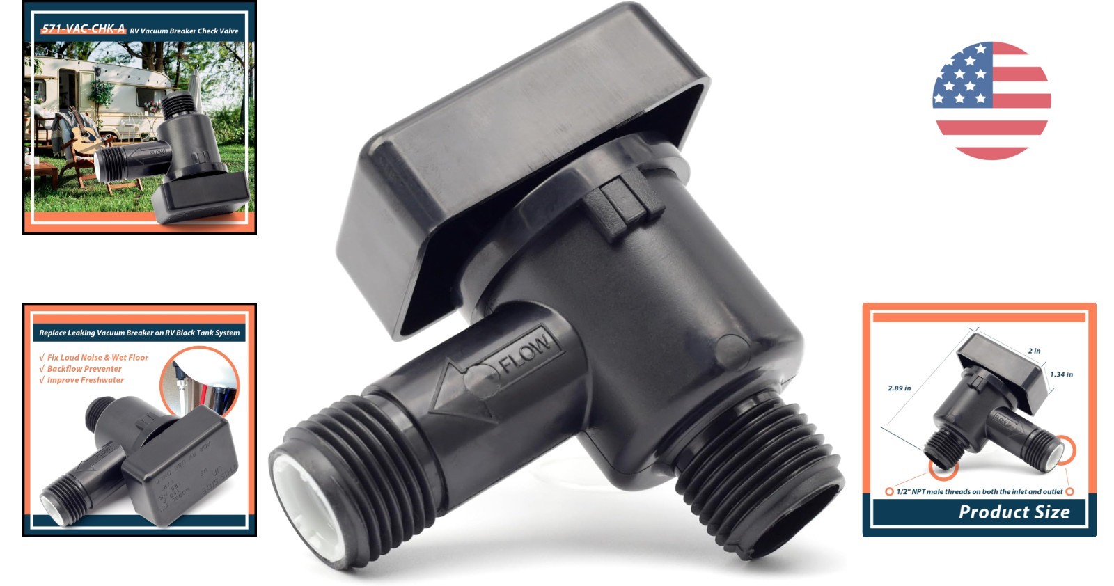 Reliable RV Vacuum Breaker Check Valve – Essential for Freshwater Integrity