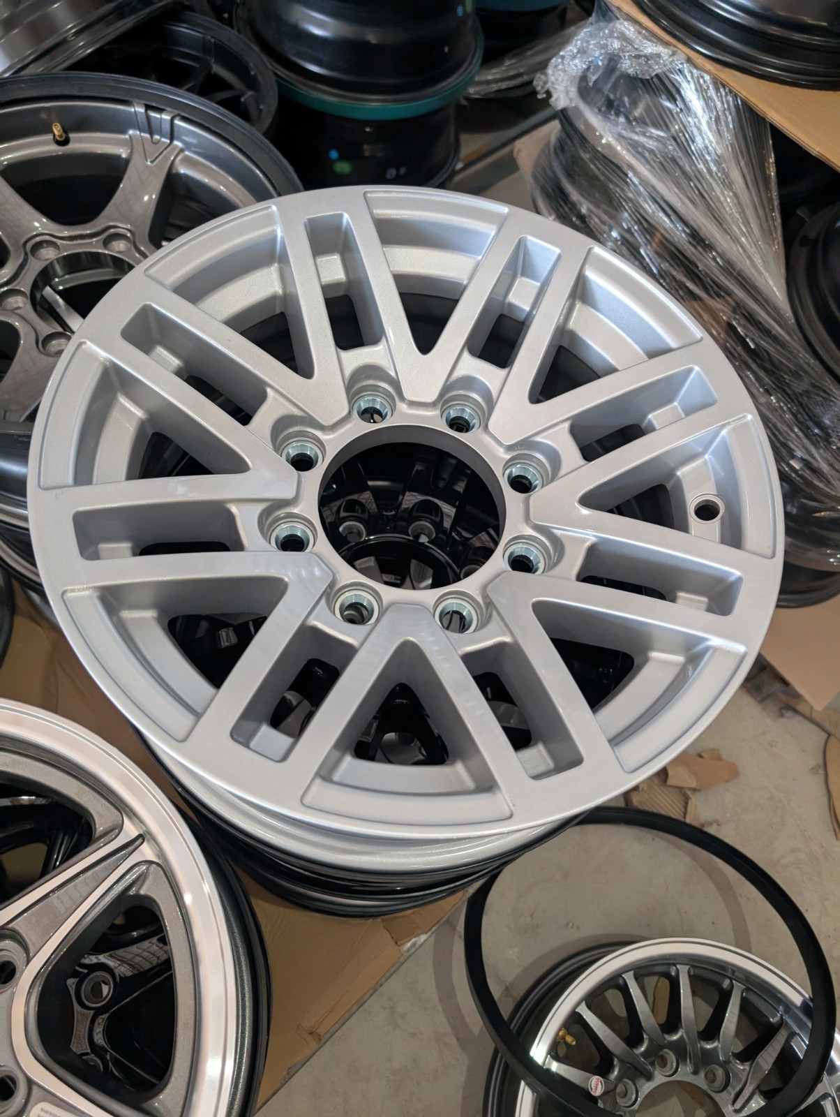 16″ 8 LUG ALUMINUM TRAILER WHEEL 8-LUG ON 6.5 INCHES –