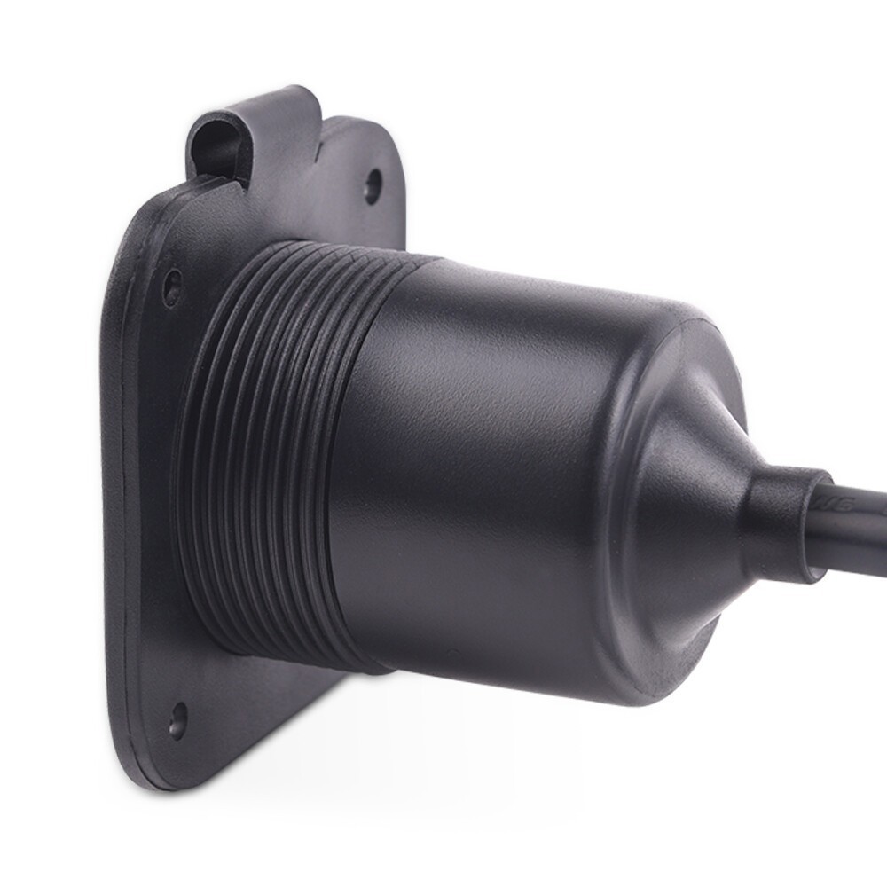 15A AC Port Plug 125V Shore Power Inlet w/ Integrated 18″ Cord for Boat Marine