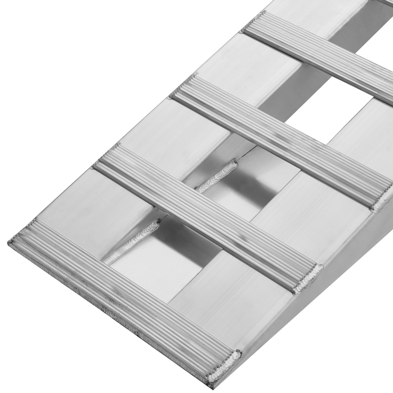 2 Pcs 72x15in Aluminum Trailer Ramps, 6000lb Load Capacity, Anti-Slip