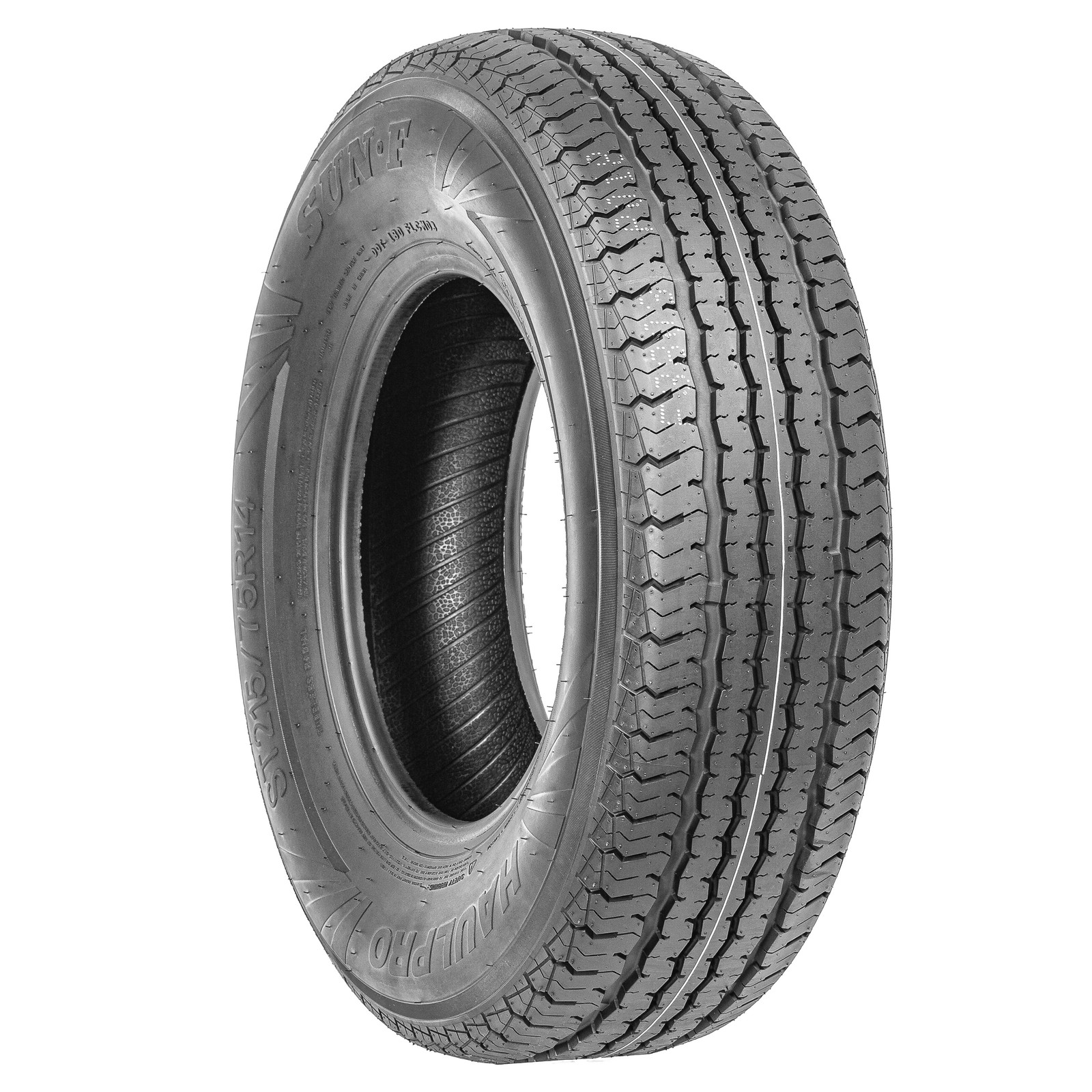 Set of 2 SunF Steel Belted ST 205/75R14 Radial Load Range D 8 Ply Trailer Tires