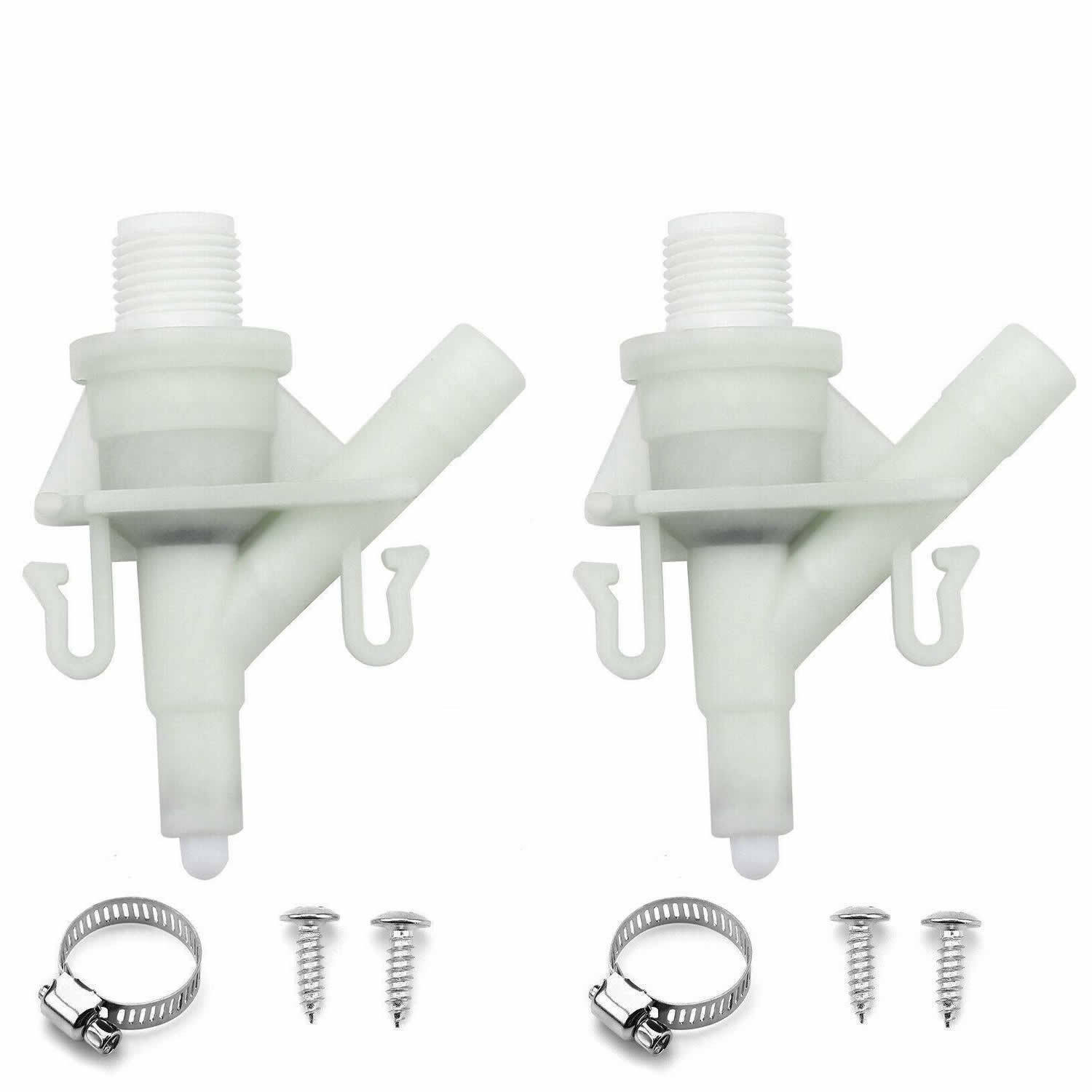 2 set For Dometic 310 Toilet Parts Plastic Water Valve Kit Toilets RV Vacu-flush