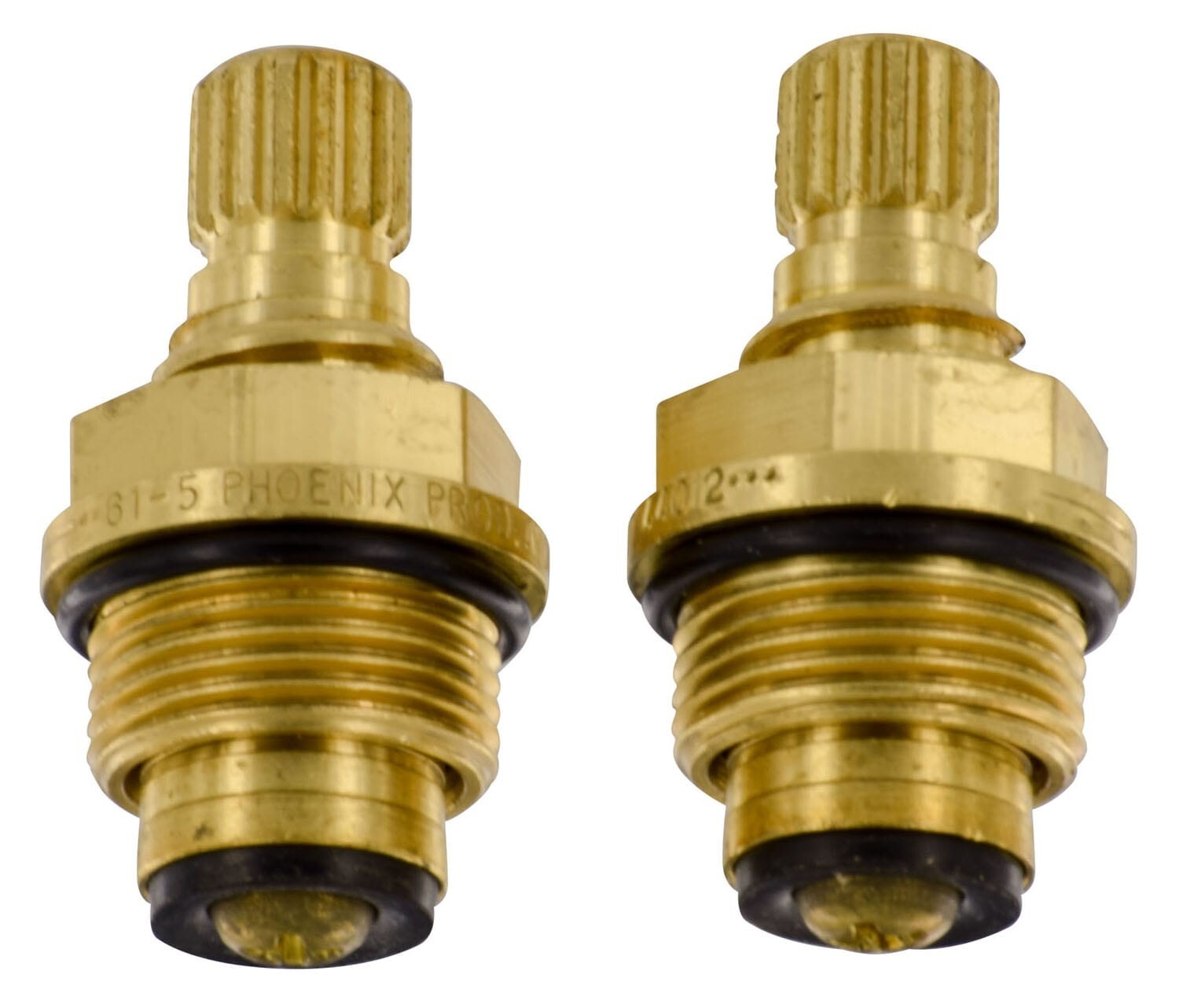 Phoenix PF284012, Faucet Stem And Bonnet, Brass Compression Stem, Set Of 2