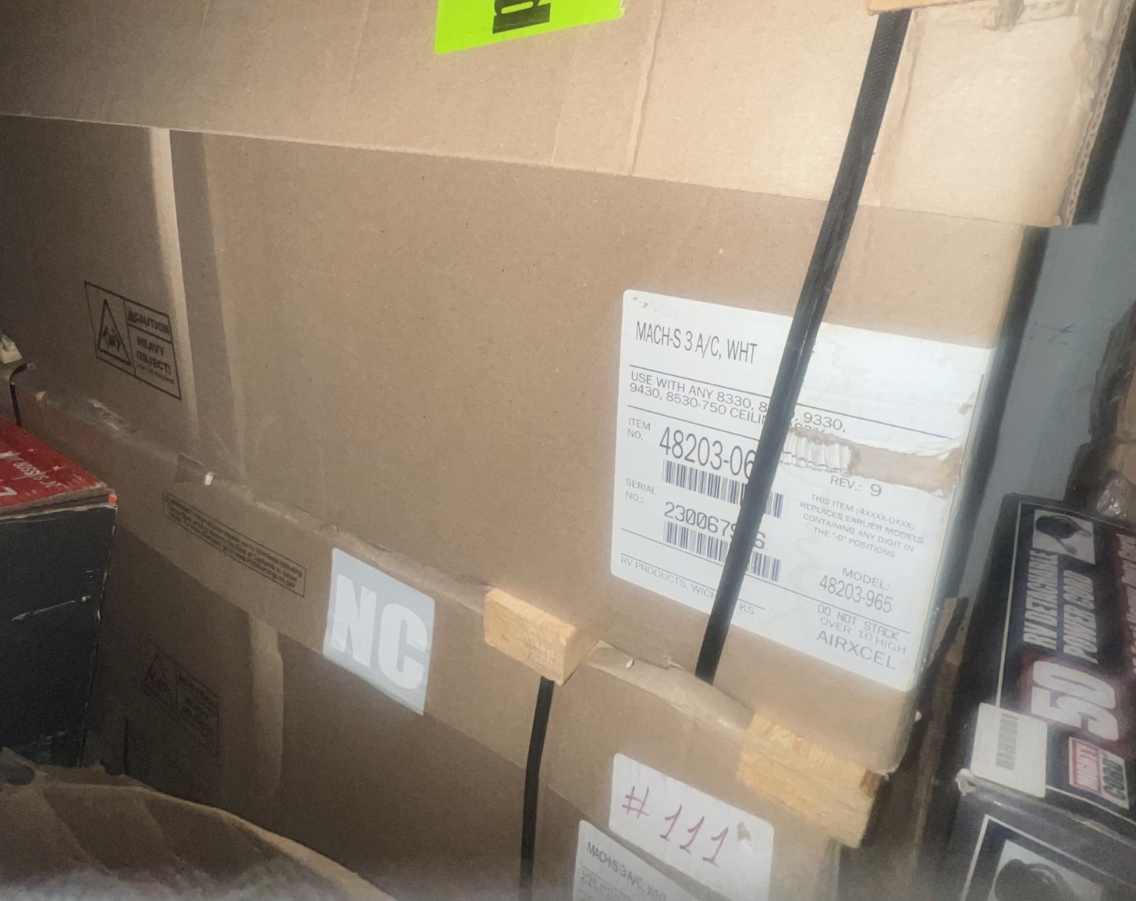 Coleman RVP 48203065 Mach 3 Plus 13 500 BTU Air Conditioner White