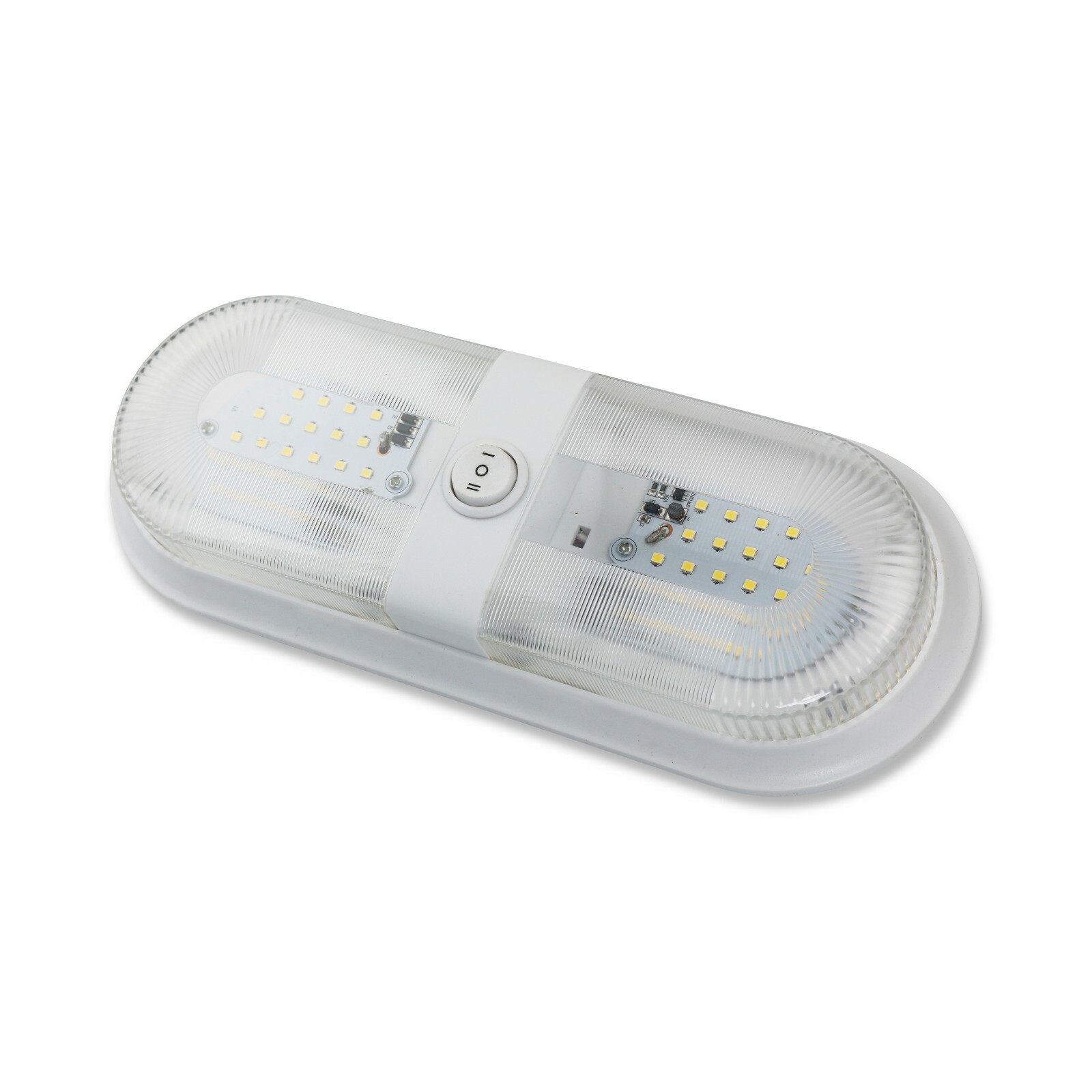 1pcs 12V RV Interior Lights RV LED Ceiling Double Dome Light with ON Off Switch