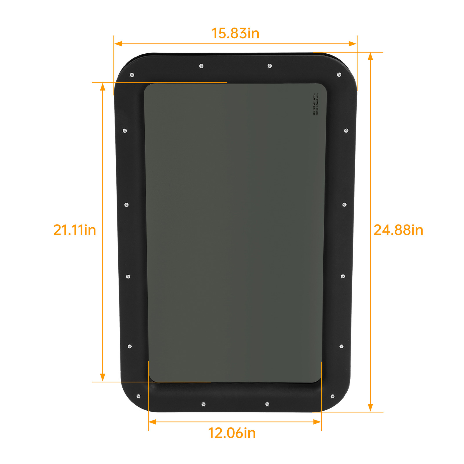 12″x21″ Tinted RV Entry Entrance Door Window For Trailer Camper Tempered Glass