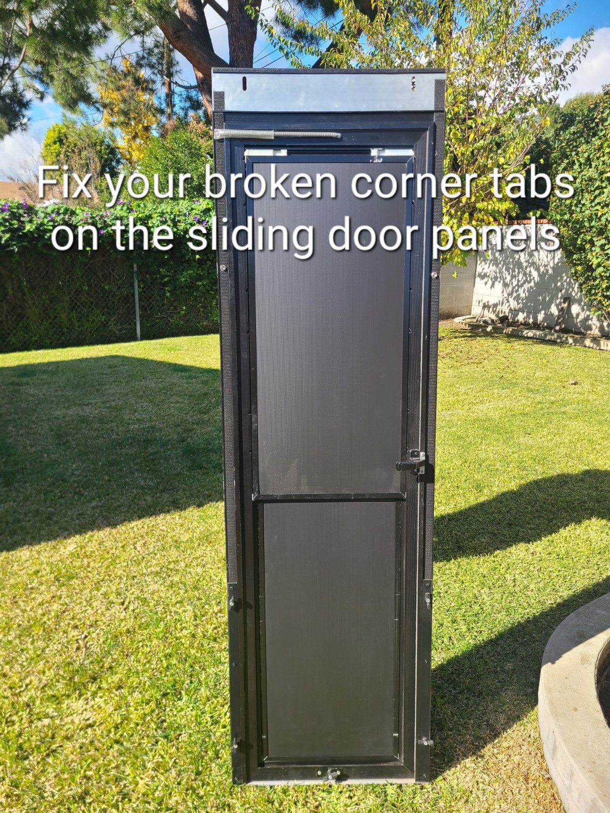 Popup Camper Sliding Door Panel Corner Tabs
