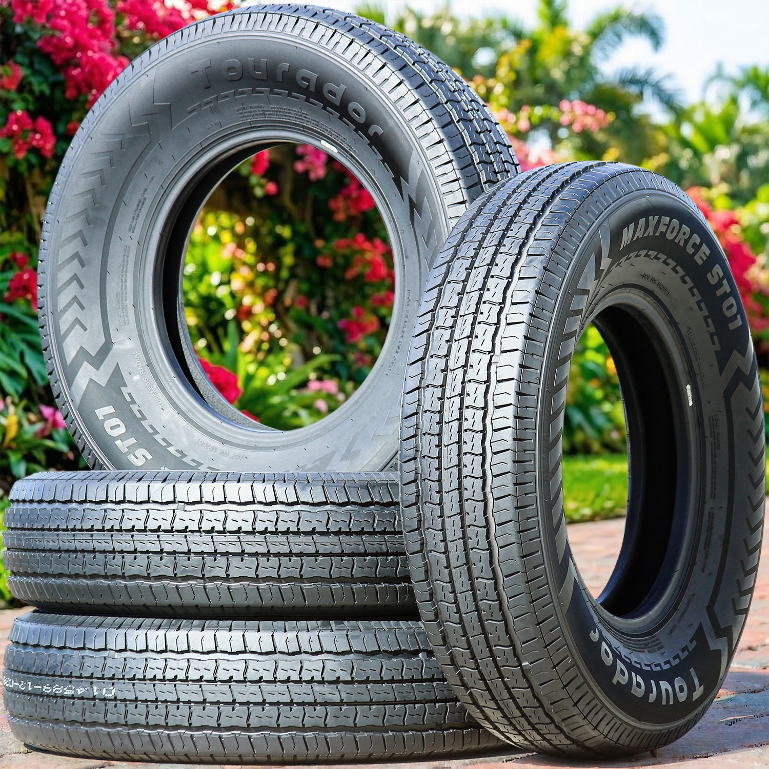 4 Tires Tourador MaxForce ST01 Semi-Steel ST 175/80R13 Load D 8 Ply Trailer