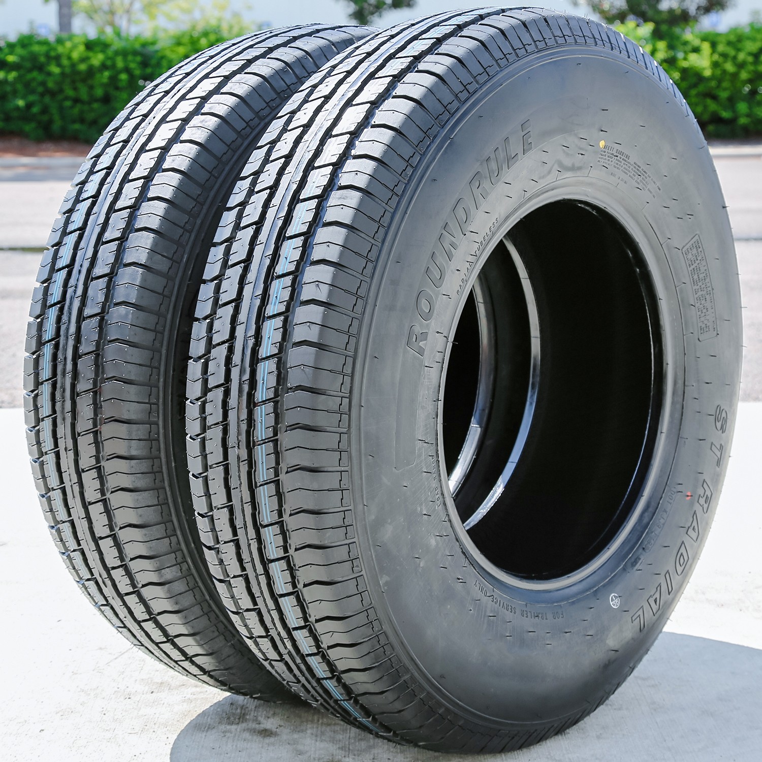 2 Tires 235/85R16 129/125L Load G 14 Ply Roundrule ST Radial Semi-Steel Trailer
