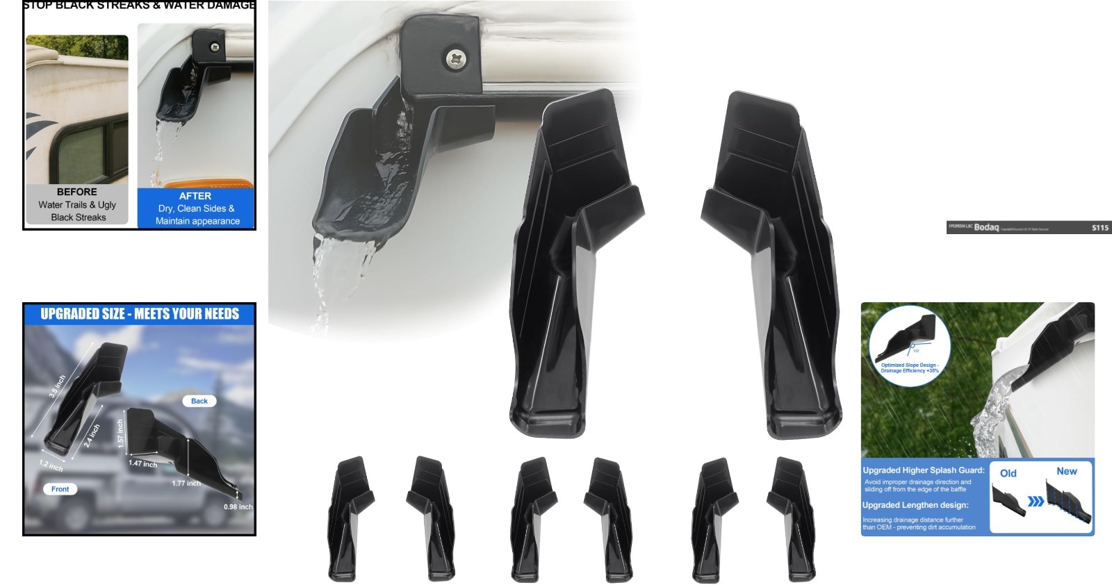 One-Piece RV Gutter Spouts – Effortless Installation & Maximum Performance
