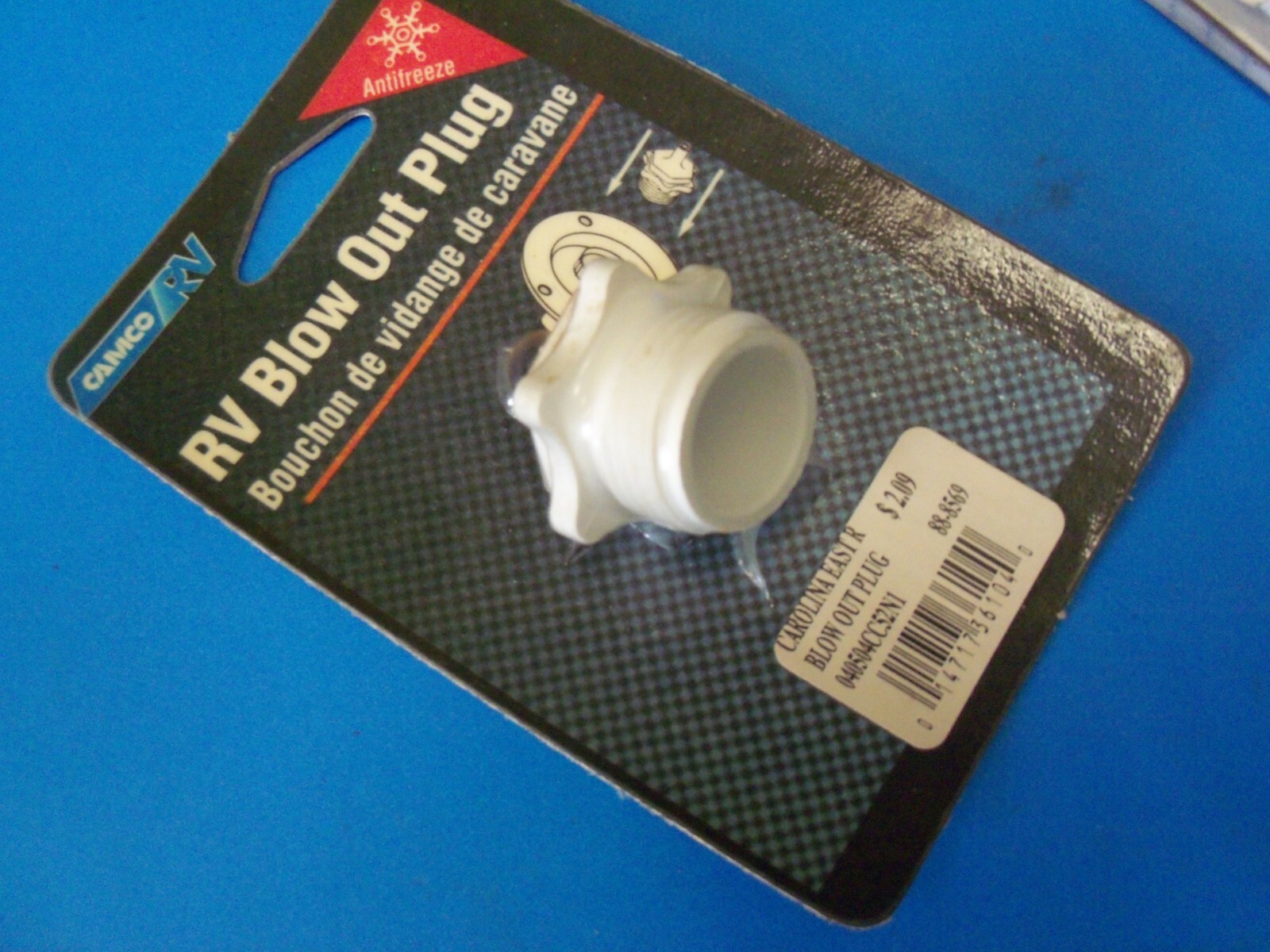 CAMCO Blow Out Plug Plastic for RV Trailer Camper Winterization 36103, 36104 VC1