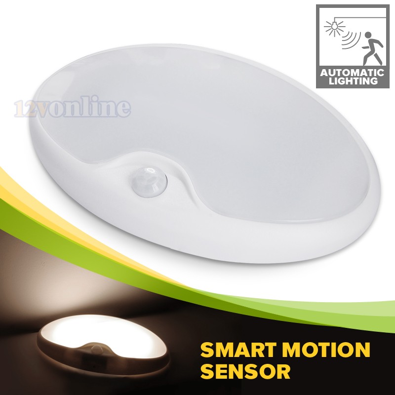 6″ Motion Sensor Light LED Ceiling Light Fixture RV Camper Indoor Down Light