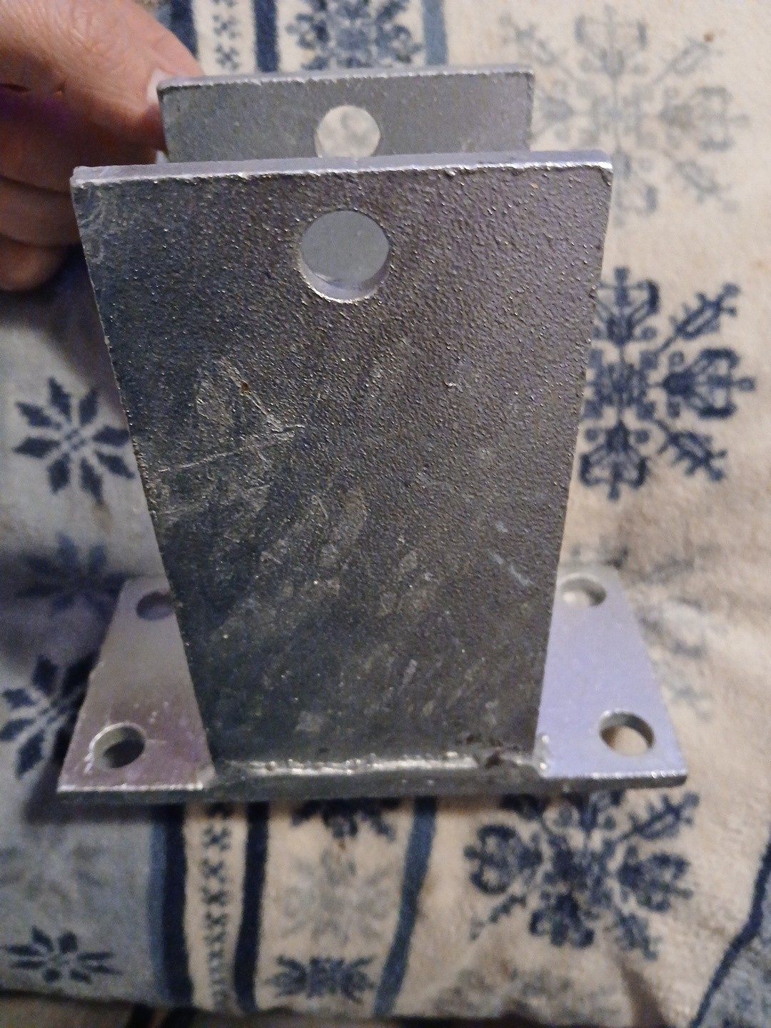 (Qty 2)- Boat Trailer Front Leaf Spring Hanger Bracket 4 Hole Galvanized Bolt On