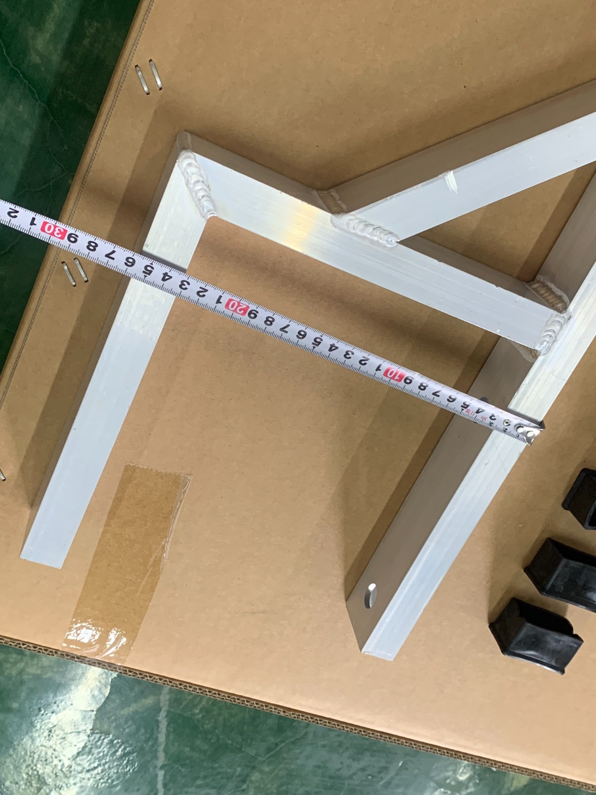 U.S. Warehouse Fits Ladder Rack for Trailer,Side Mount Heavy Steel Ladder Rack