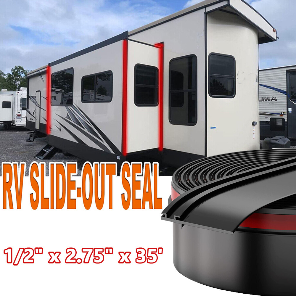 Racewill 1/2″x2.75″x35′ RV Slide Out Seal Base Trailer Weather Stripping Travel