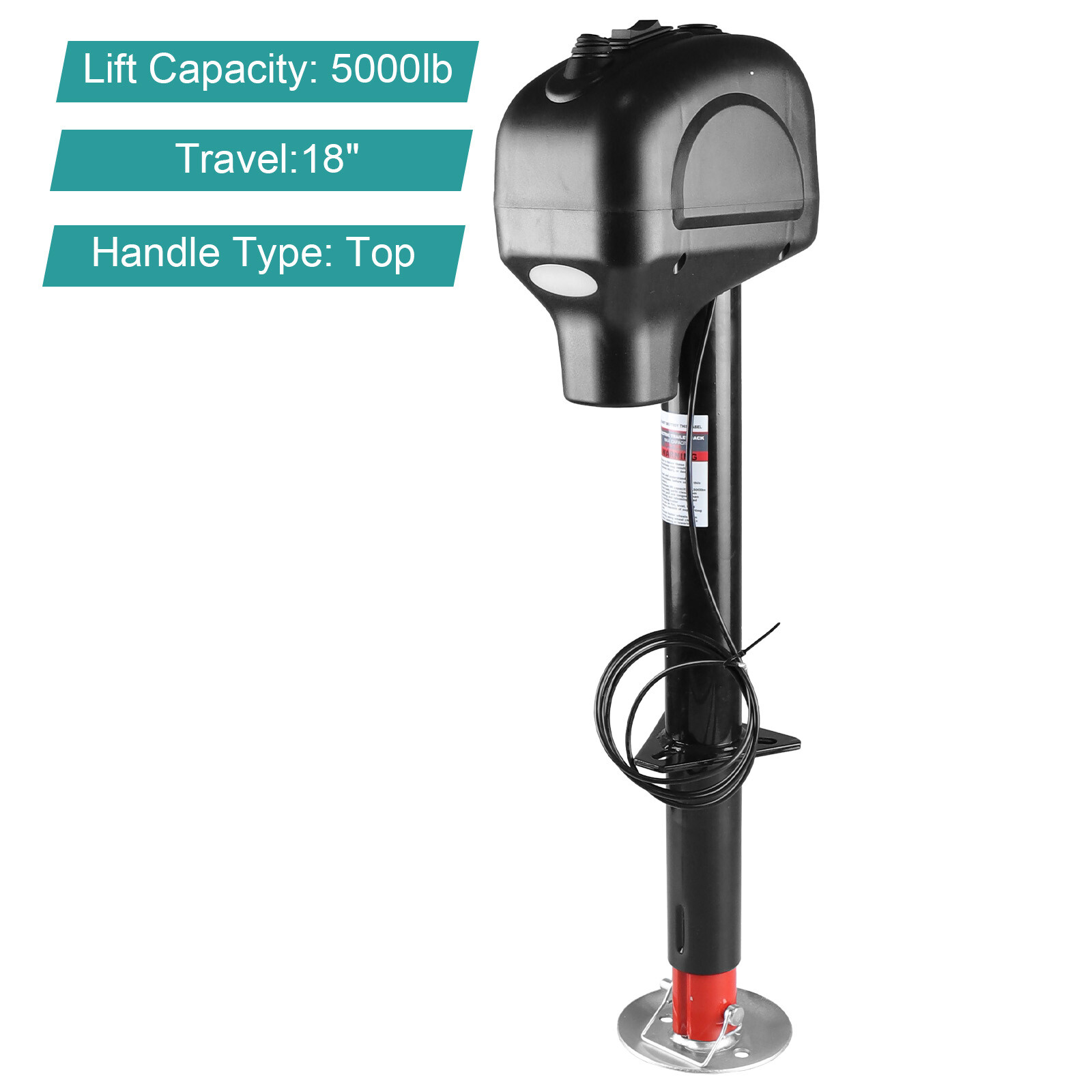 Electric Trailer Jack 5000lbs Power Tongue Jack for RV Trailer & Camper