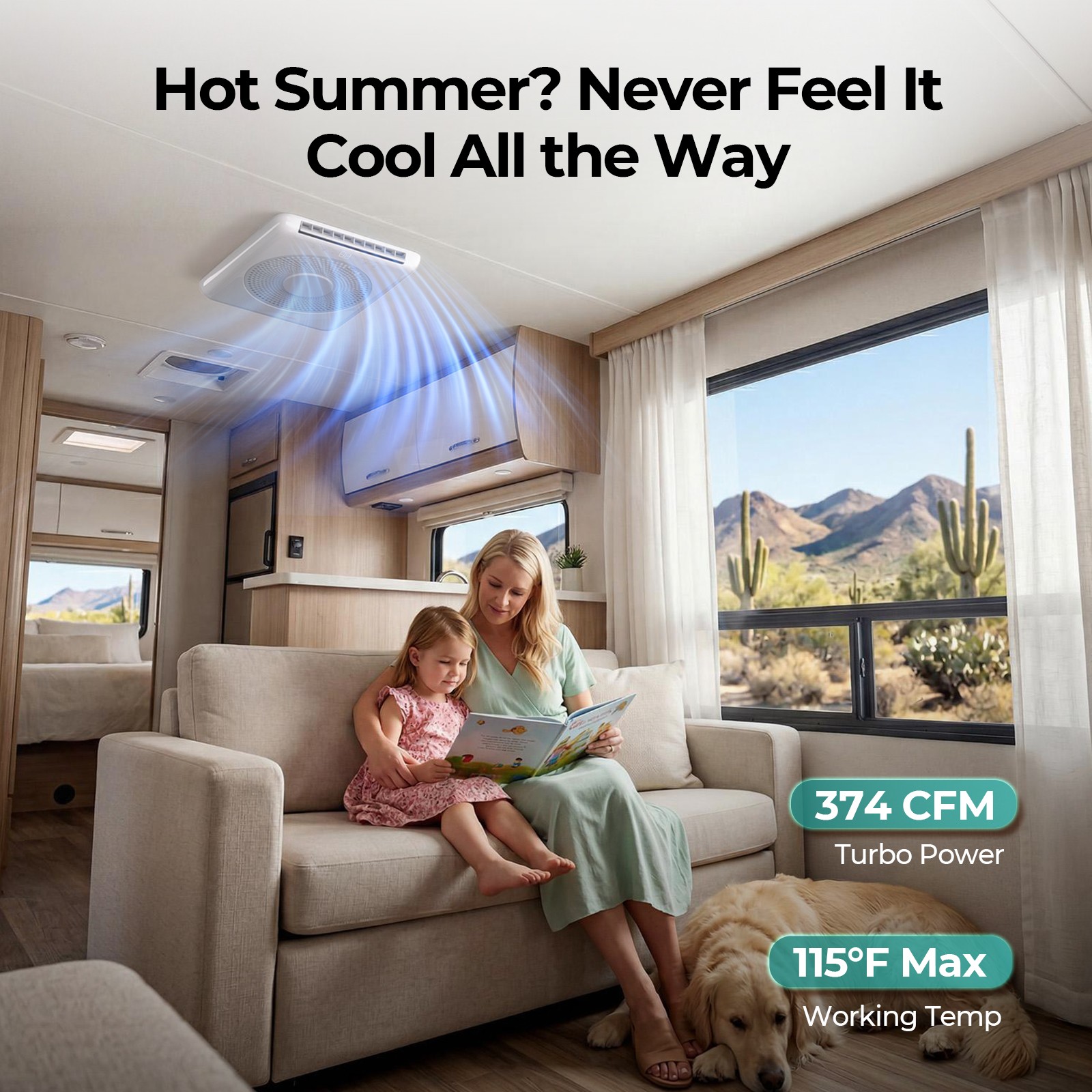 16000BTU RV Air Conditioner Heat Pump+Cooling Non-Ducted Rooftop Camper AC Unit