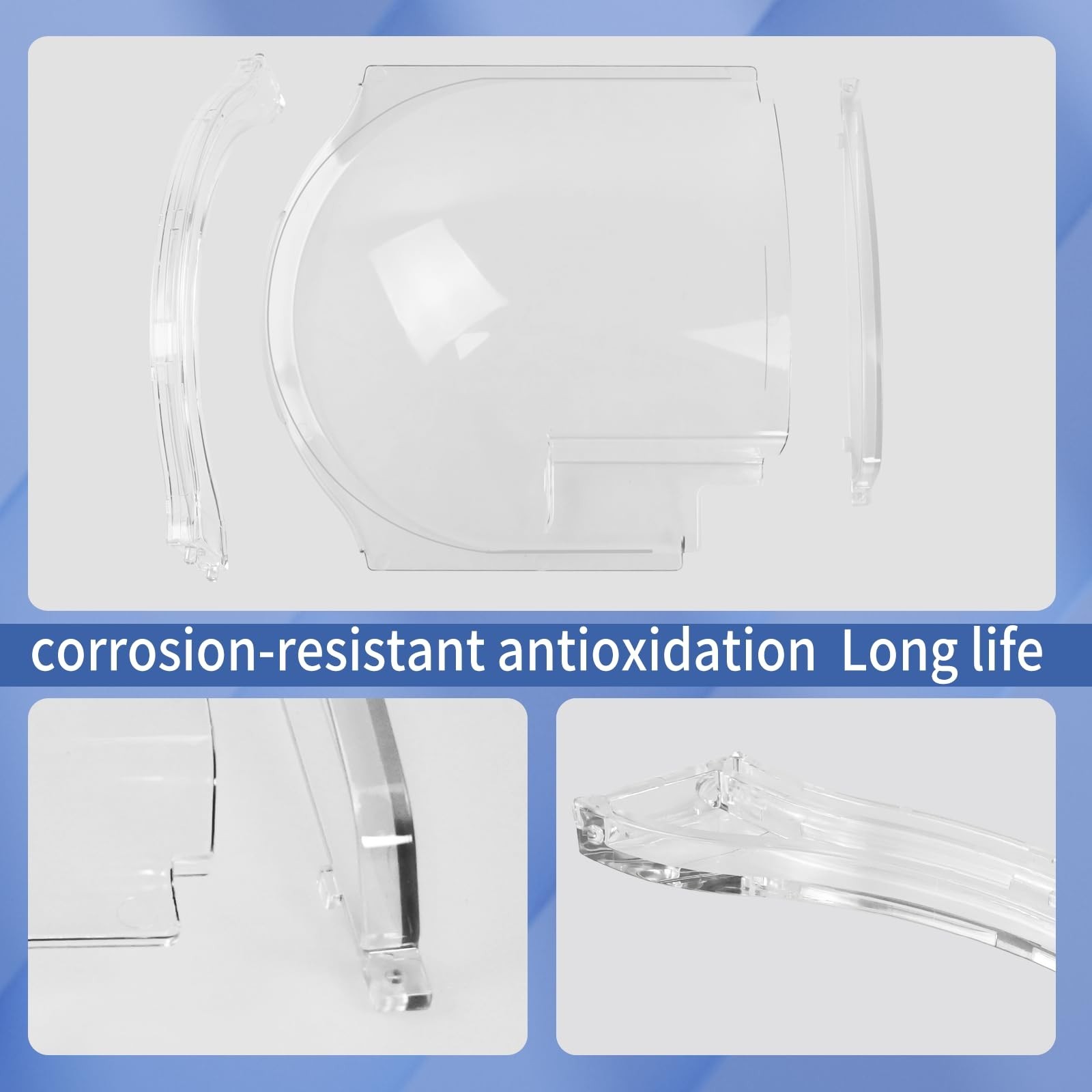 3-in-1 RV Screen Door Slider Kit – Clear Plexiglass, Bubble Style, Right Hand