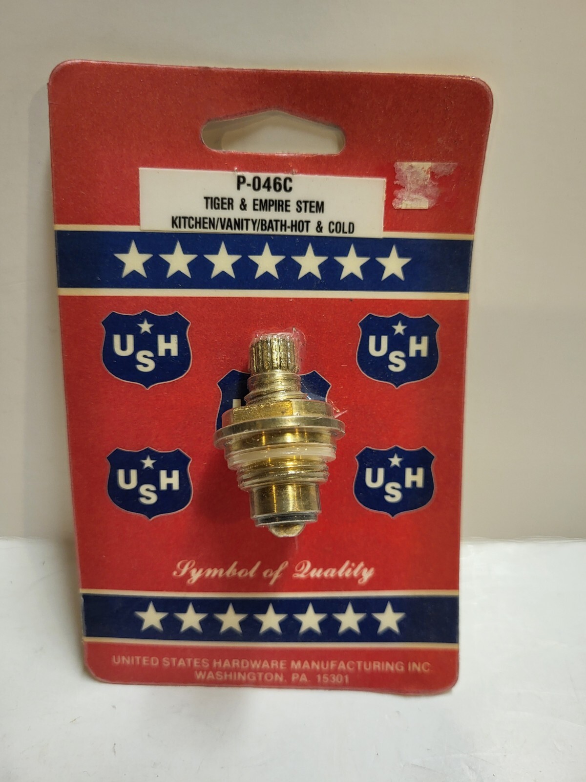 U.S. HARDWARE TIGER & EMPIRE STEM BONNET P-046C