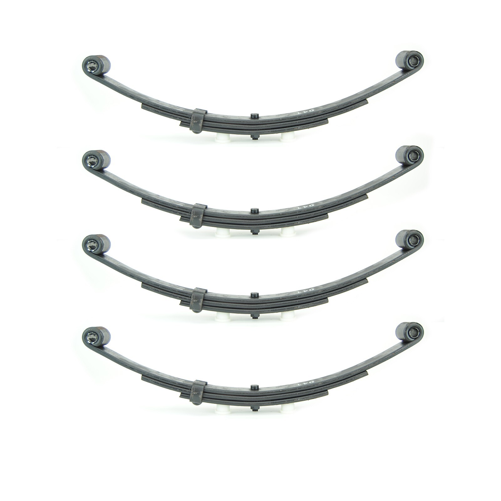 (4)- Boat Trailer 3 Leaf Double Eye Springs (2 PAIR) 20″ 3700lbs CAP Per Pair