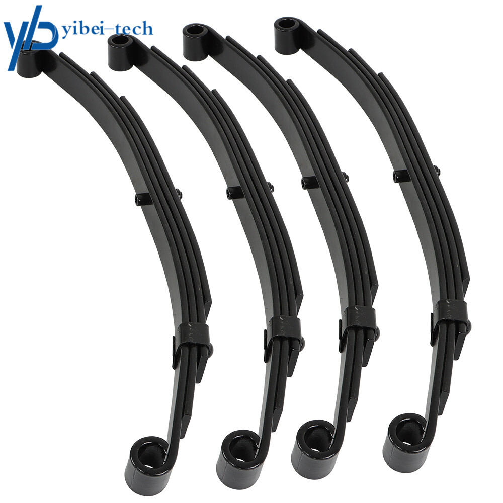Set 4 Trailer Leaf Spring 4 Leaf Double Eye 2500 lbs Cap Per For 5000 lbs Axle