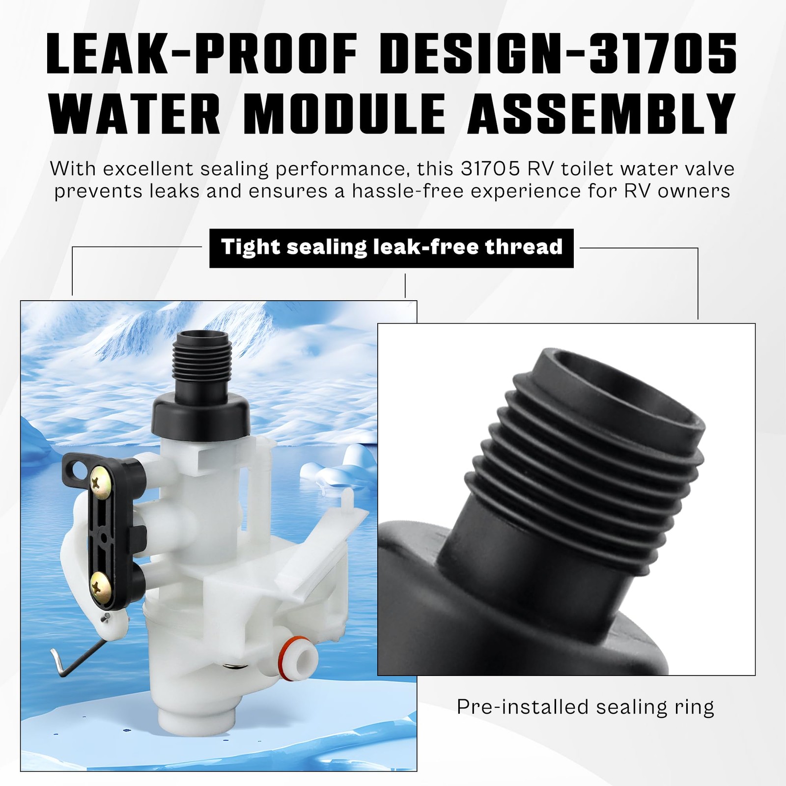 31653 31705 31688 31835 31687 Rv Toilet Water Valve Fit For Thetford Rv Toilet P