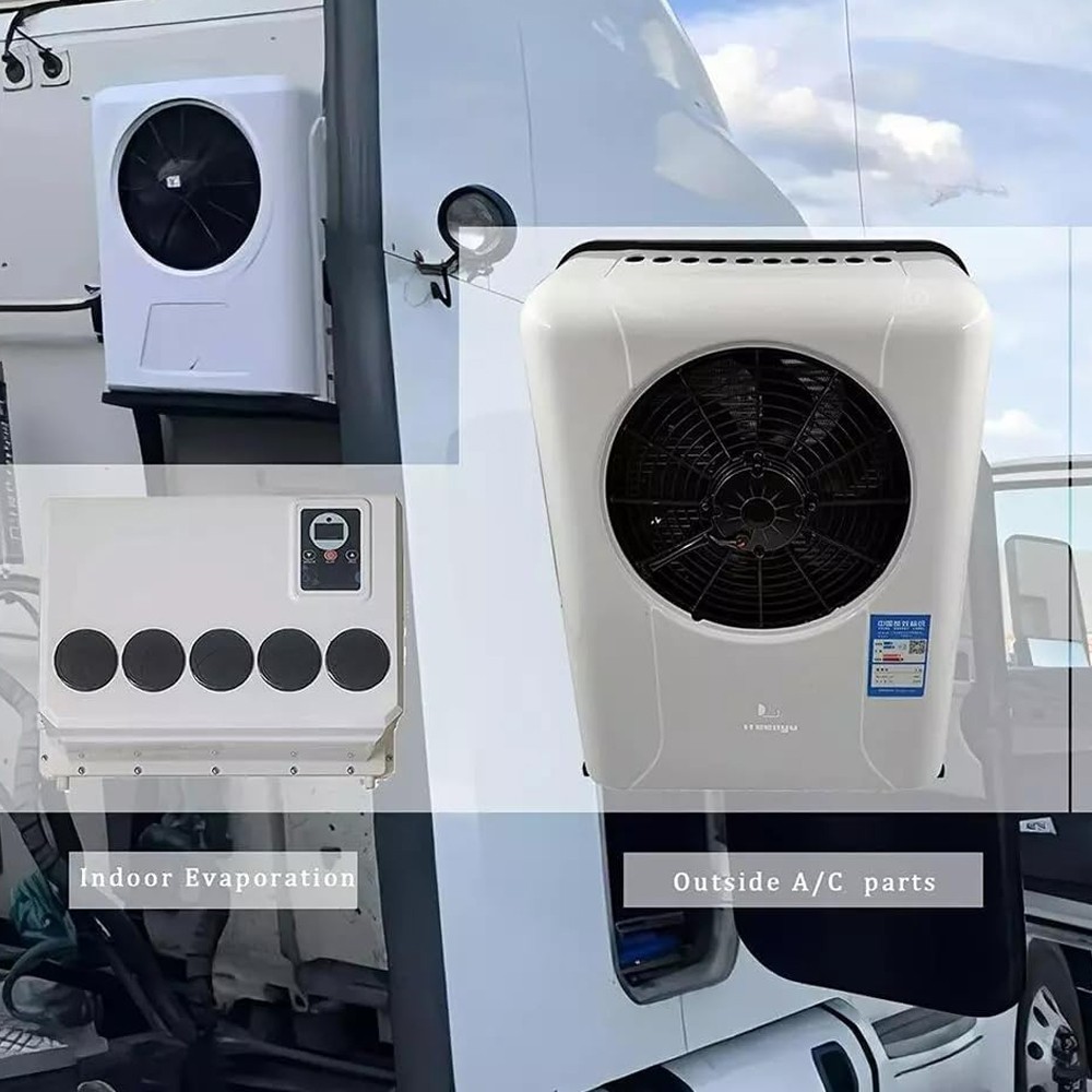 Universal Truck Air Conditioner For Semi Bus RV Caravan Split 12V 12000 BTU A/C