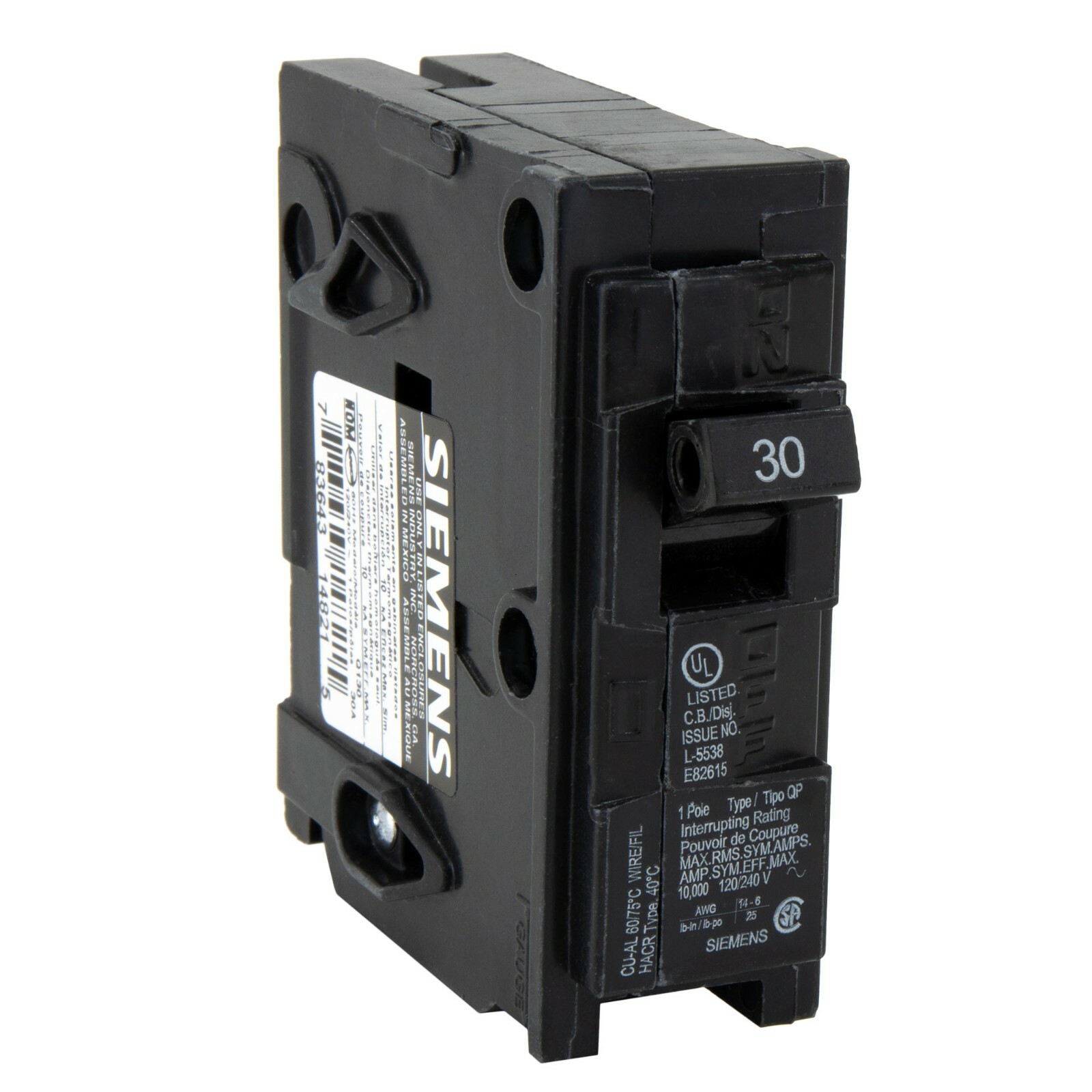 RV Circuit Breaker 30 Amp Siemens Q130 Camper Breaker Replacement
