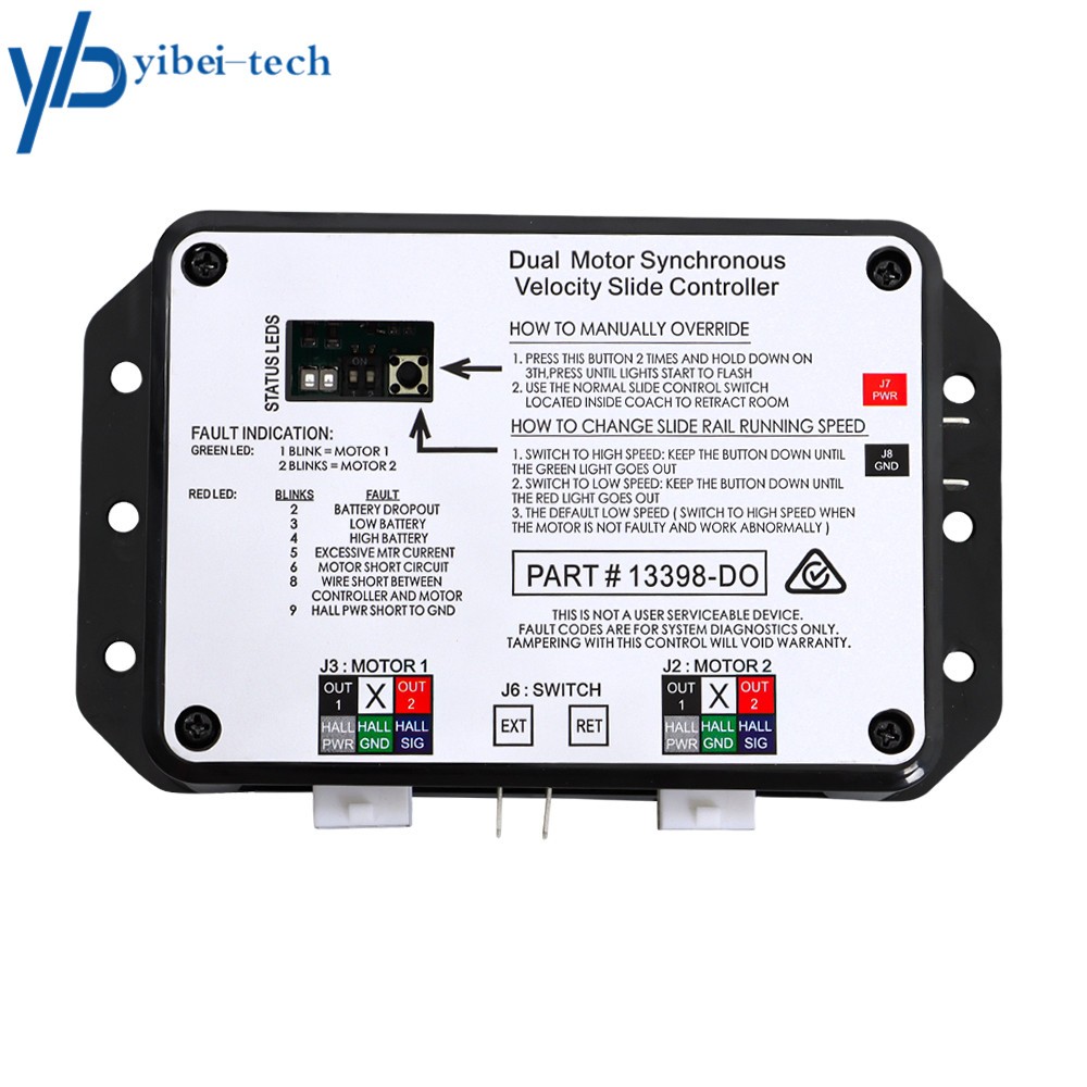 For Lippert 13398-D0 Dual Motor Synchronous Velocity Slide Controller V-Sync II