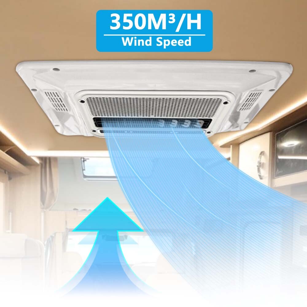 1.2W BTU 12V Rooftop RV AC Unit Universal Air Conditioner for Caravan、Truck、Boat