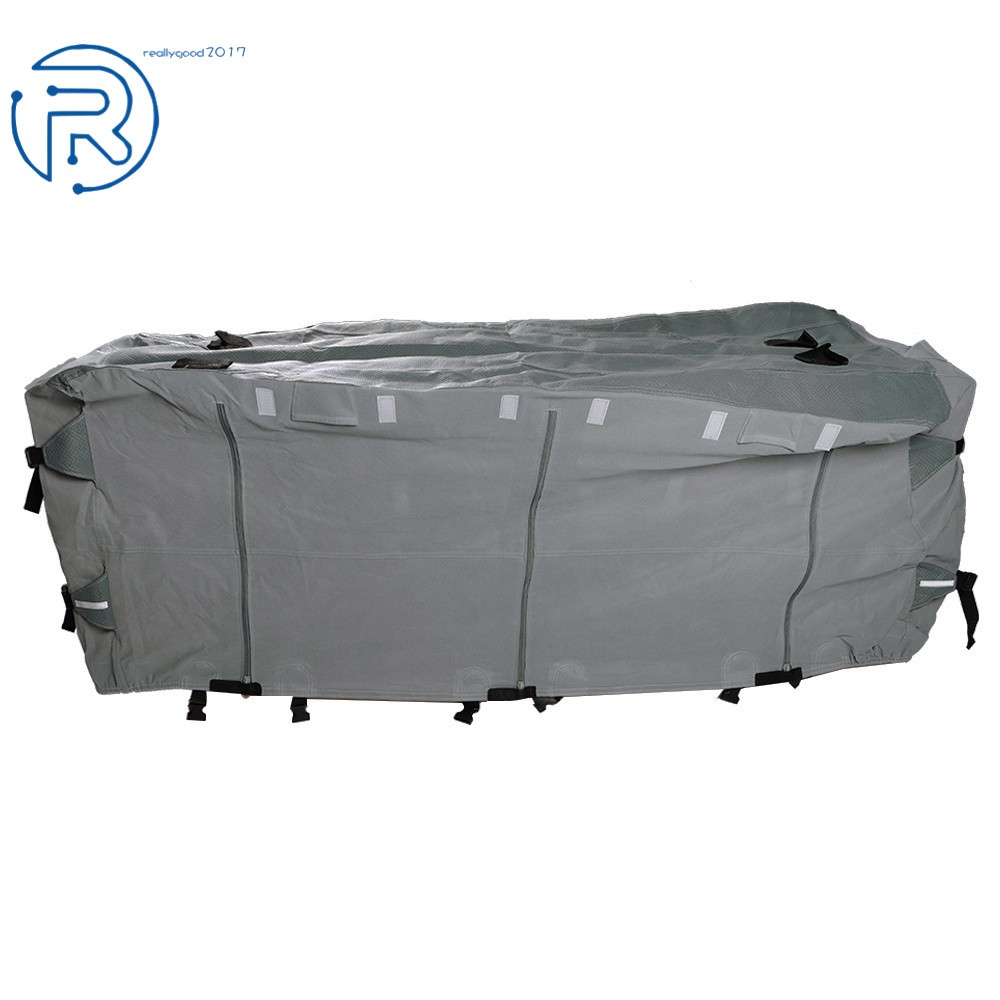 Non-Woven Fabric Travel Trailer RV Cover Gray Anti-UV Fit For Camper 18′-20′