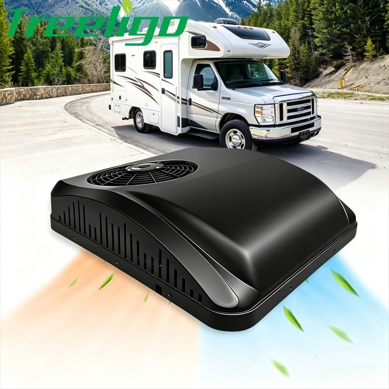 13500BTU 12V Black Rooftop Coo&Heat Air Conditioner Electric AC Unit For RV
