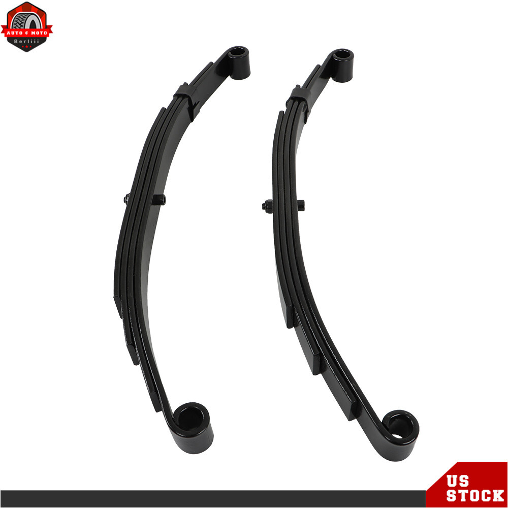 2 Pack Trailer Leaf Spring 4 Leaf Double Eye 2500 lbs Cap Per For 5000 lbs Axle