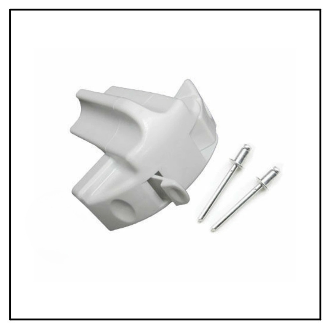 901017W RV Trailer Camper Sun & Shade Storage Locks White Durable Exterior Set 1