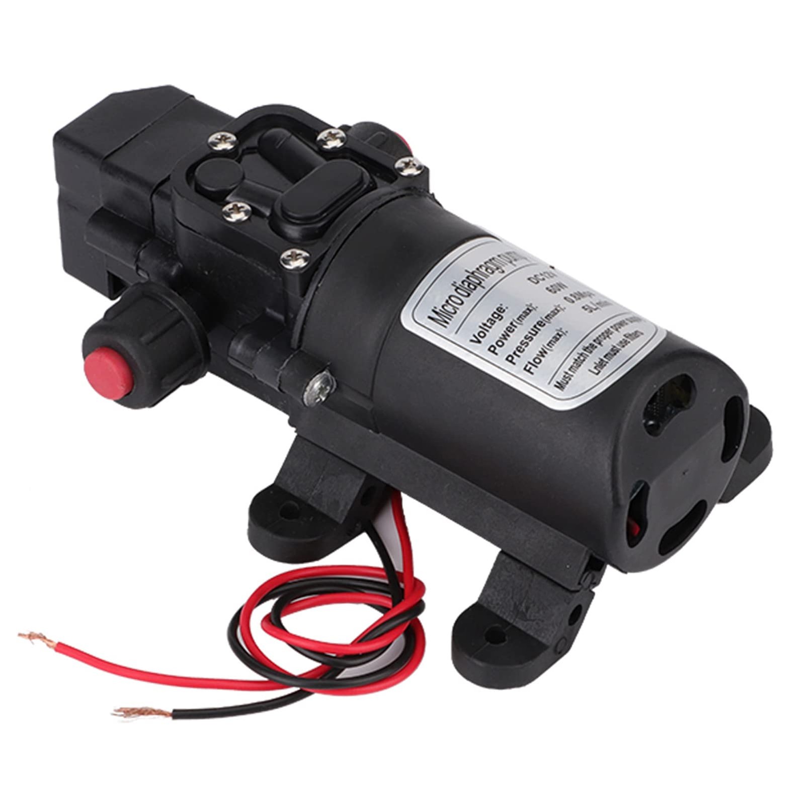 Water Pump DC 12V High Pressure Car Wash Pump 115psi 5lpm Diaphragm Self Primer…