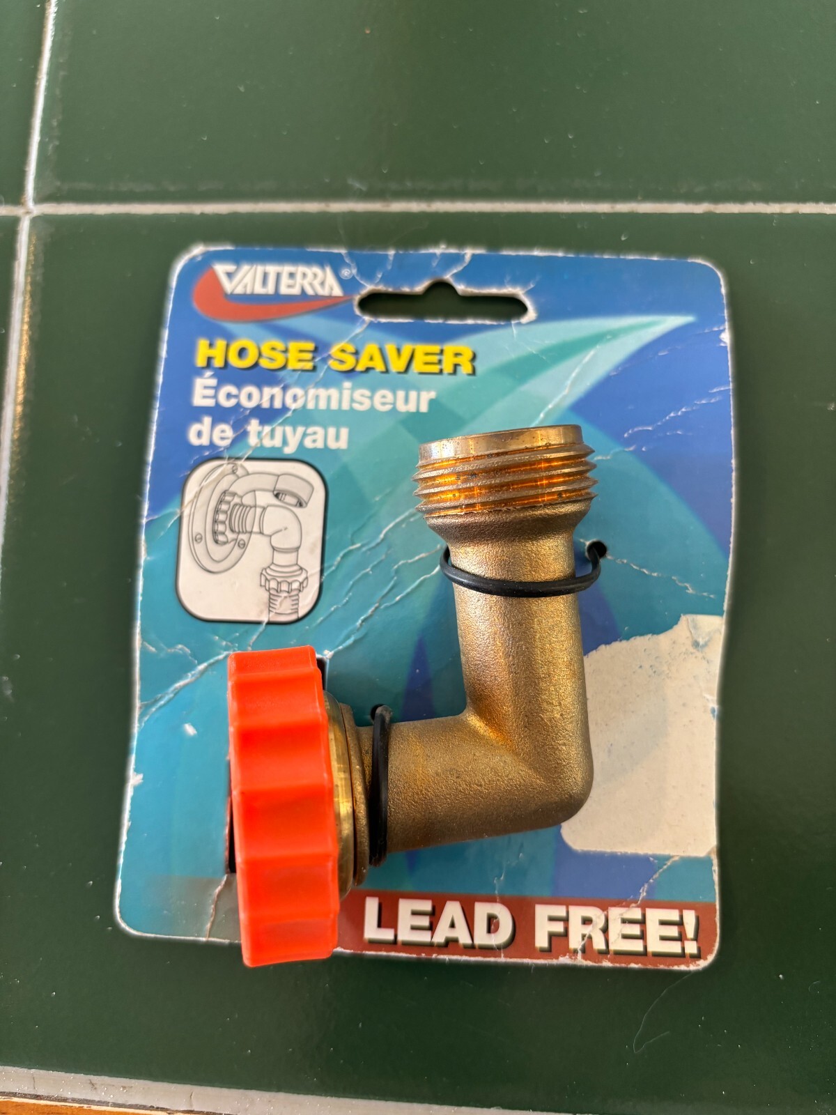 RV Motorhome Trailer Brass 90° Elbow Lead-Free Hose Saver Valterra A01-0020VP