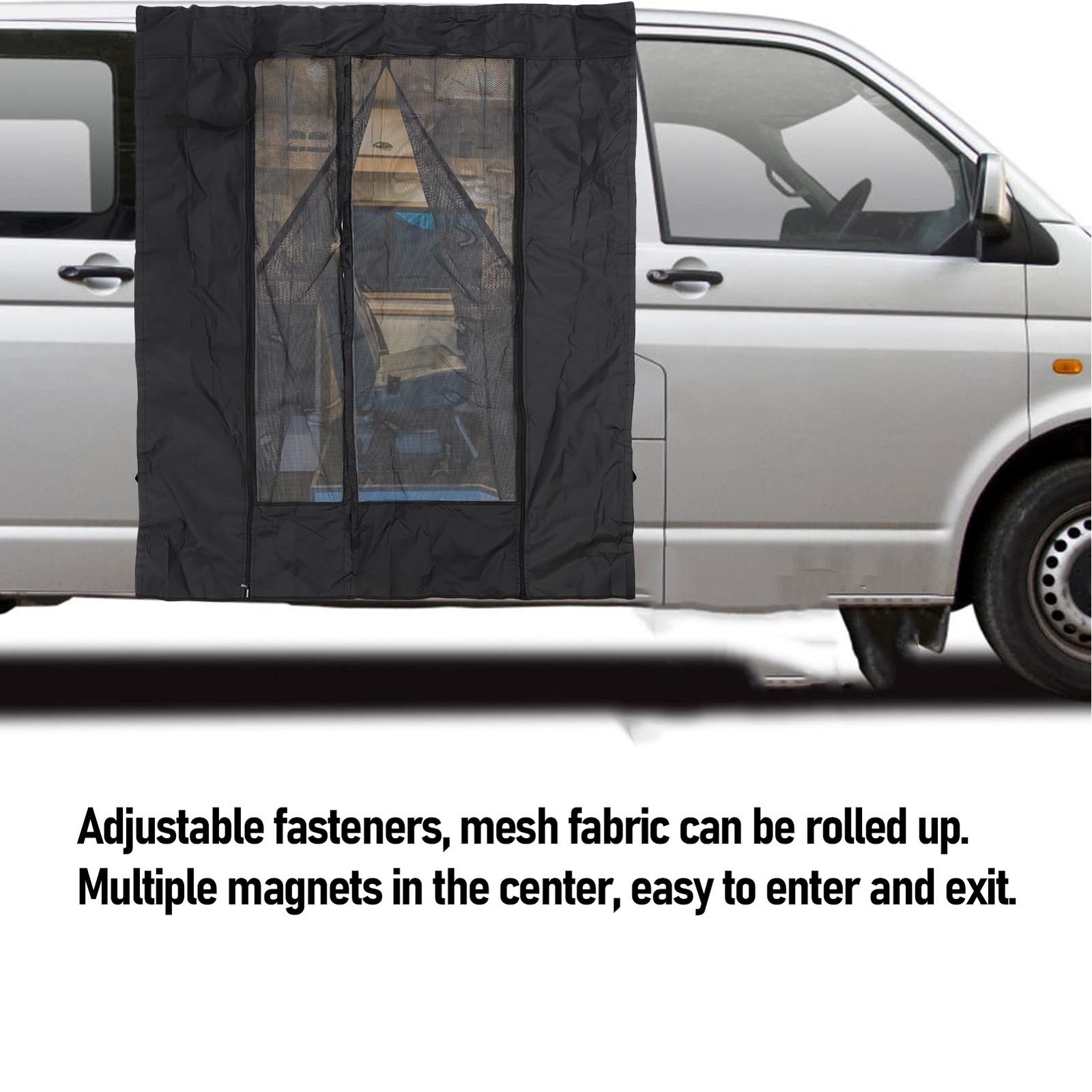 High Strength Van Magnetic Flyscreen For Sprinter Side Sliding Door AOSY