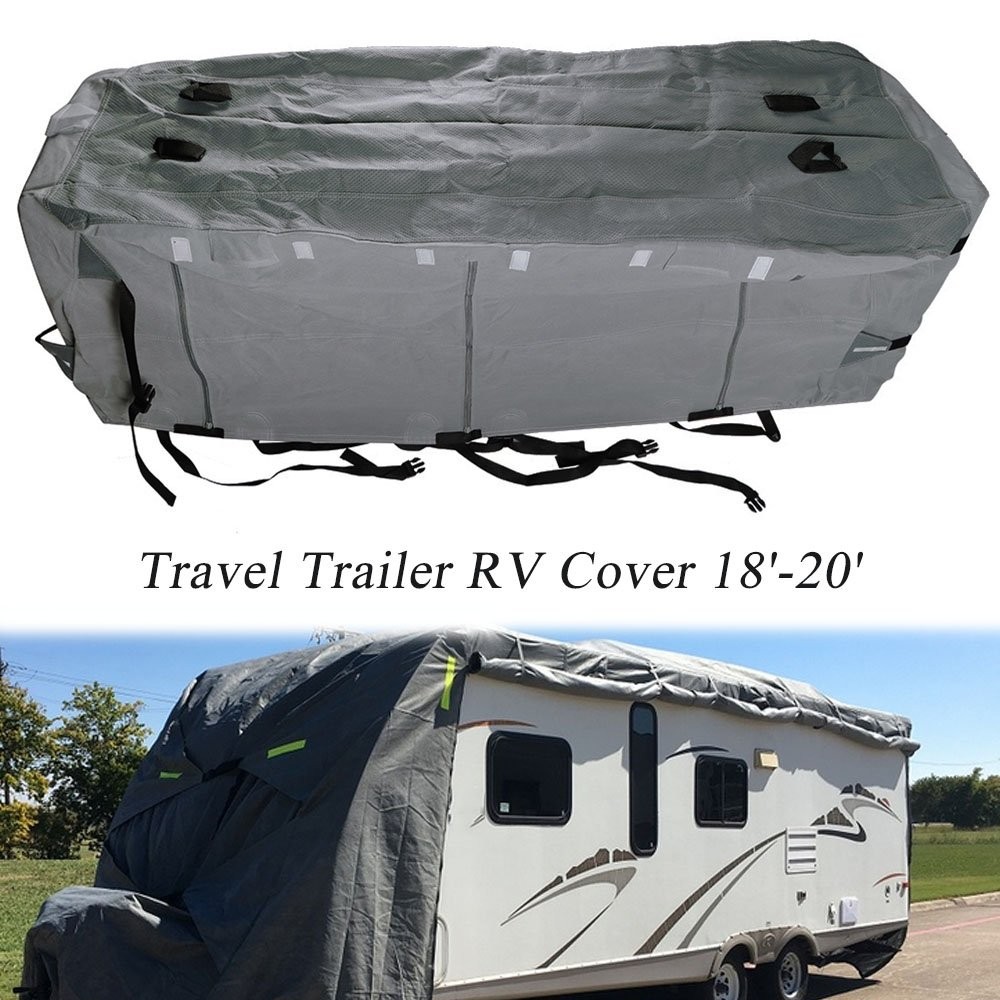 Non-Woven Fabric Travel Trailer RV Cover Waterproof Anti-UV For Camper 18′-20′