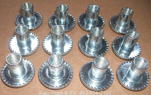 12 Barrel Nuts 5/16″ Trailer Door Padlock Hasp Latch Bar Cargo Car Toy Hauler