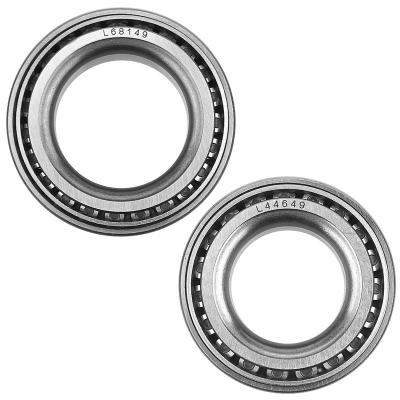 Set of 2 3500lb Axle Trailer Hub Wheel Bearings Kits L44649 L68149 w/Grease Seal